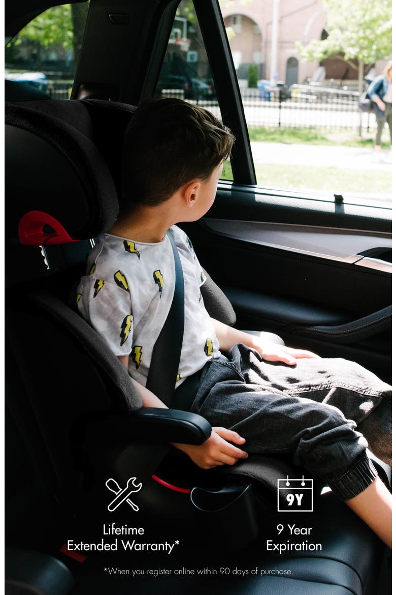Oobr Convertible High Back/Backless Booster Seat, Alternate, color, RAILROAD ZIIP