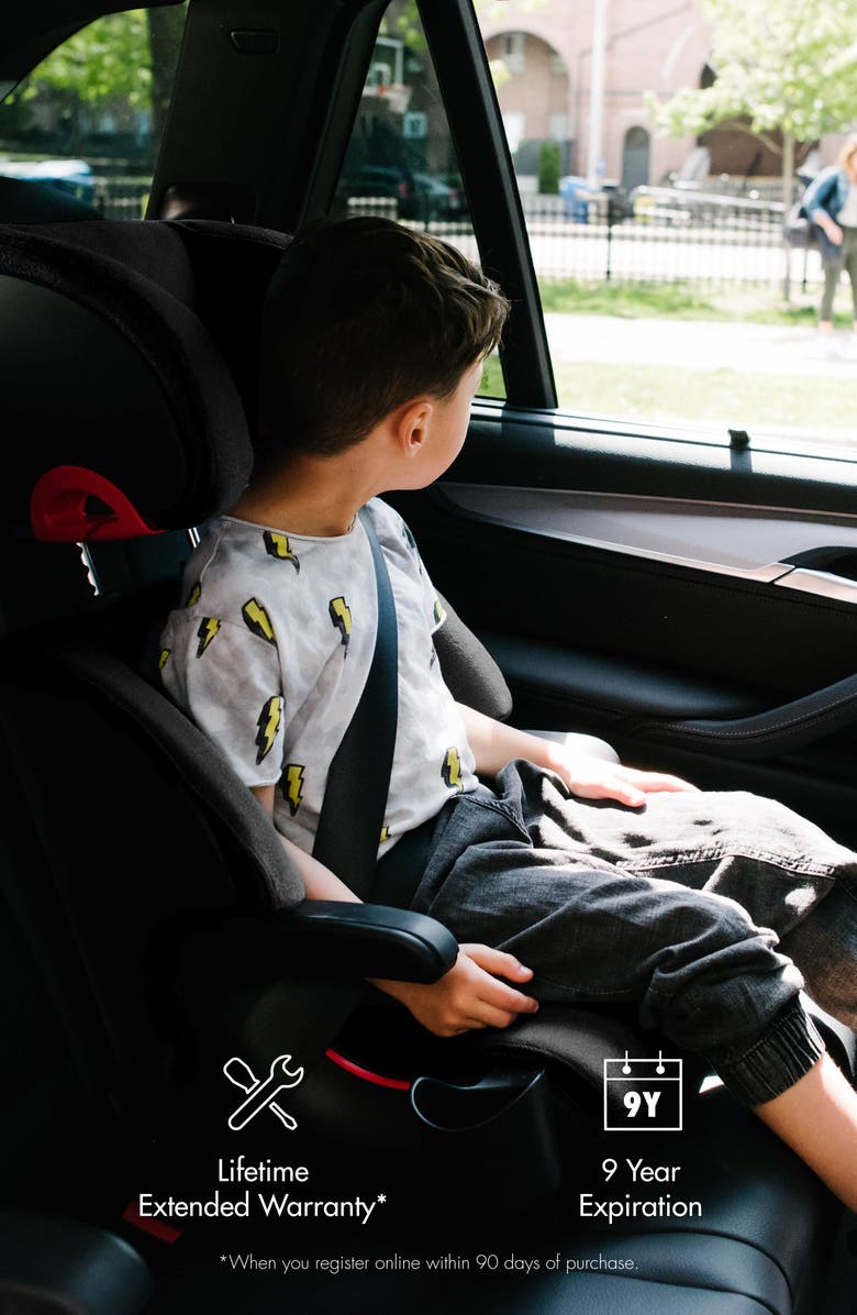 Clek Oobr Convertible High Back/Backless Booster Seat, Alternate, color, Railroad Ziip