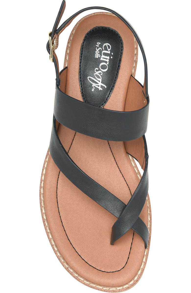 EUROSOFT Nessie Toe Loop Slingback Sandal, Alternate, color, Black