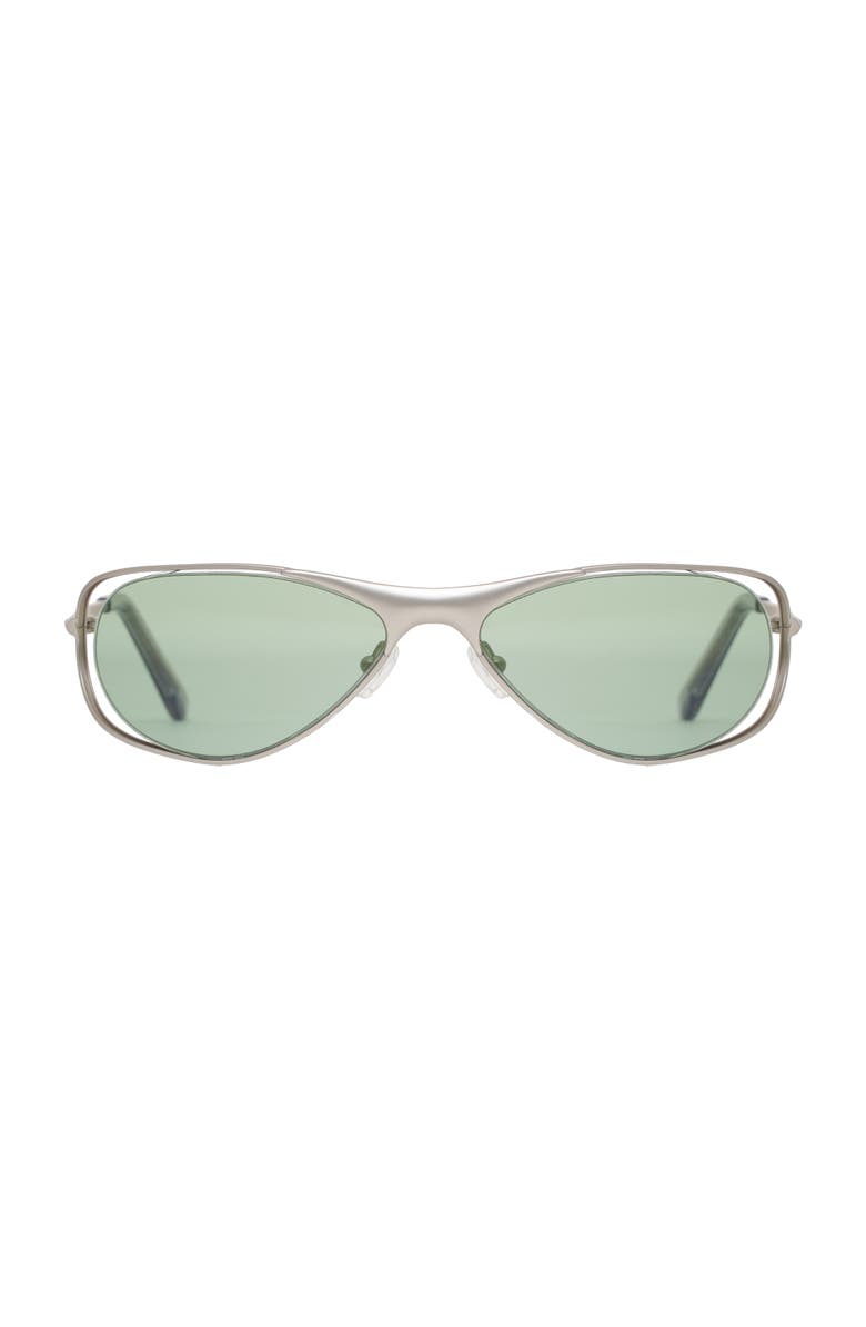 BRU Eyewear Tommy Sunglasses 57mm, Main, color, Swamp