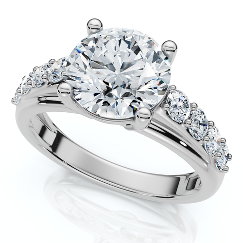 Bliss Diamond Certified 2 1/2ct Diamond Engagement Wedding Ring Set 14k Gold Lab Grown In 14k White Gold