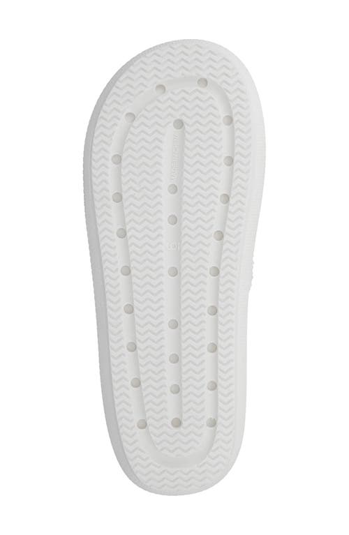 Mia Huggie Platform Sandal In White/pink Tripple Stars