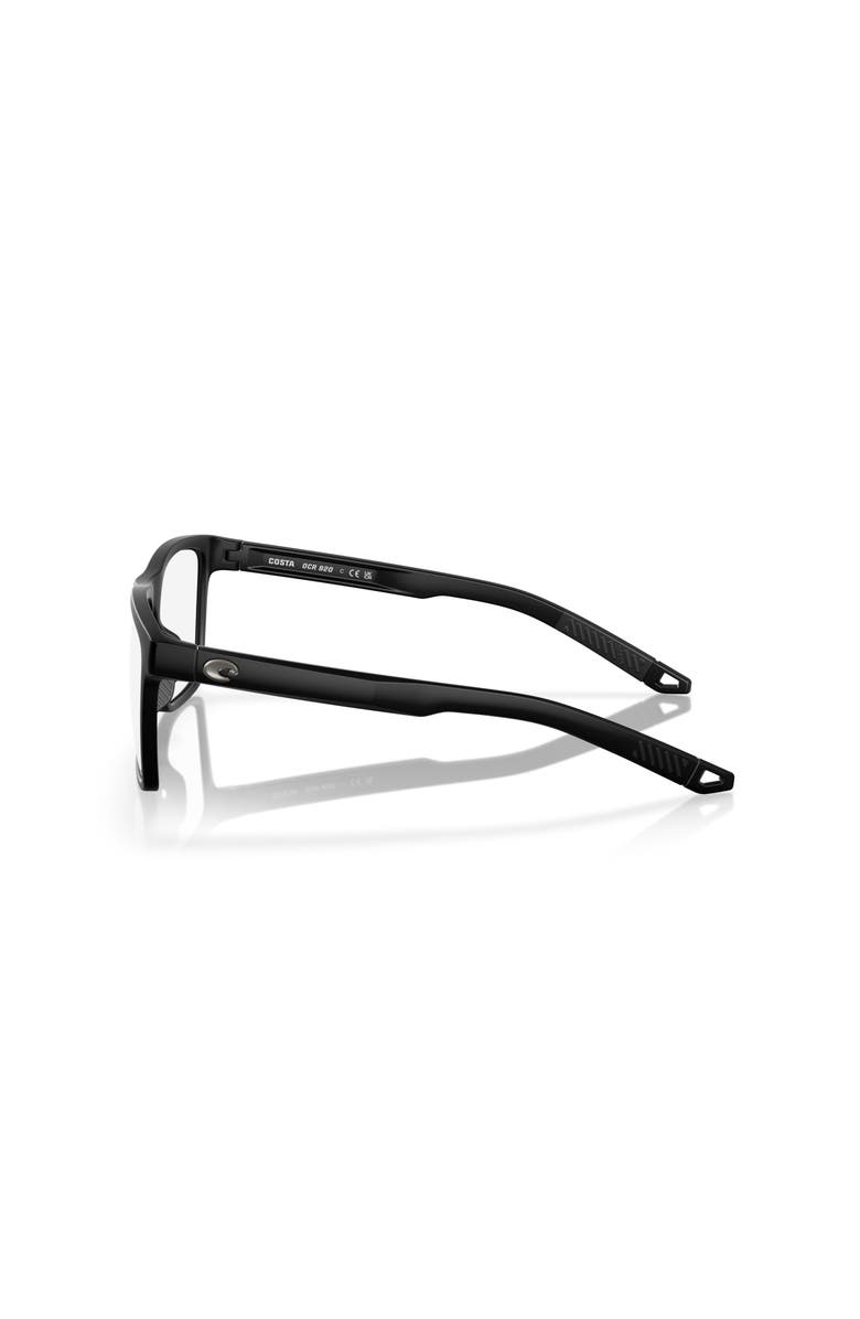 Costa 56mm Rectangle optical glasses, Alternate, color, Black
