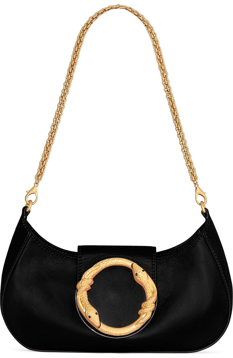 Rebecca Minkoff Snake Ring Leather Shoulder Bag, Main, color,