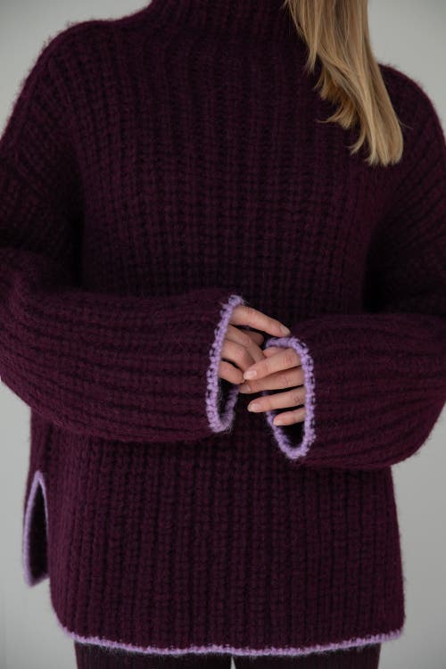 Sskein Sylvie Handknit Pullover In Purple