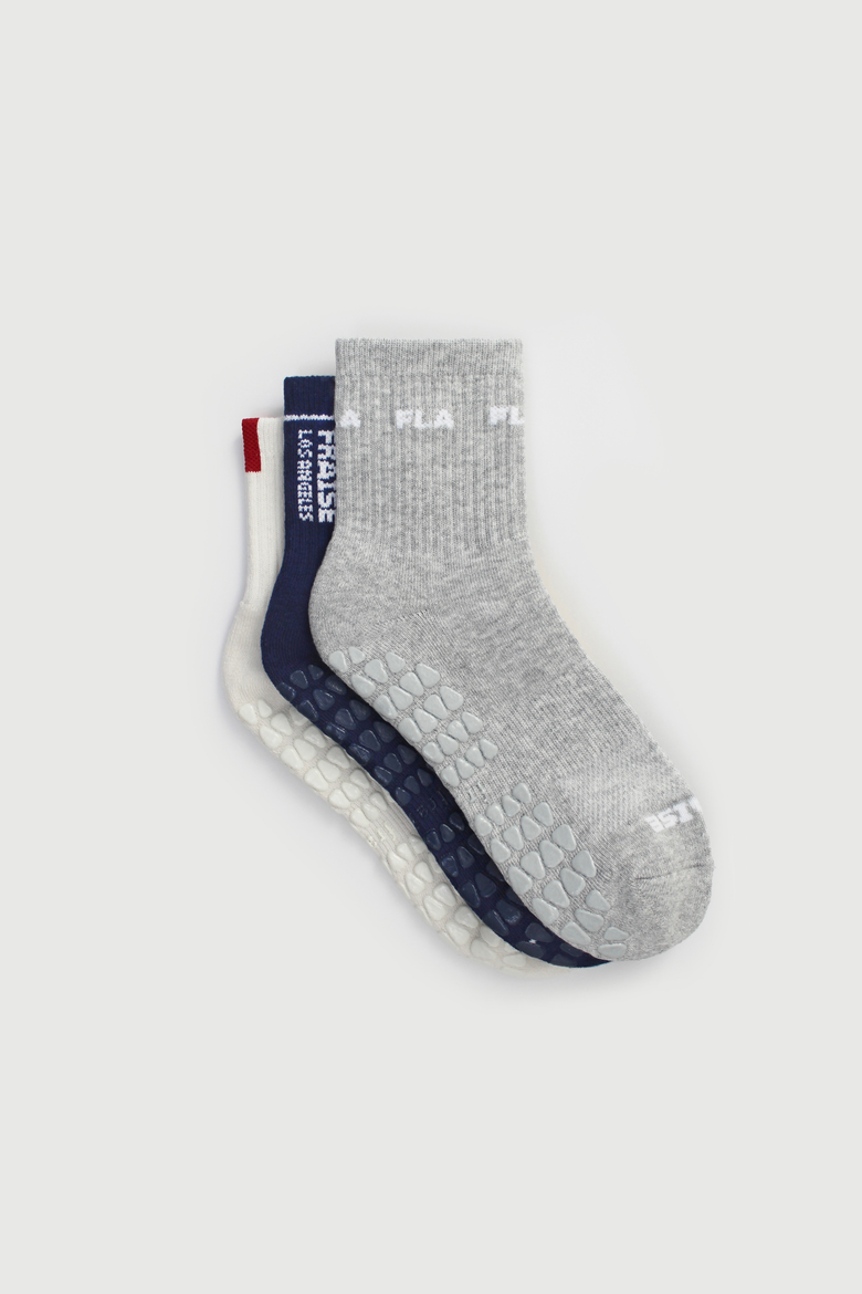The Sport Set Grip Socks, Main, color, Steel/Varsity/Crimson
