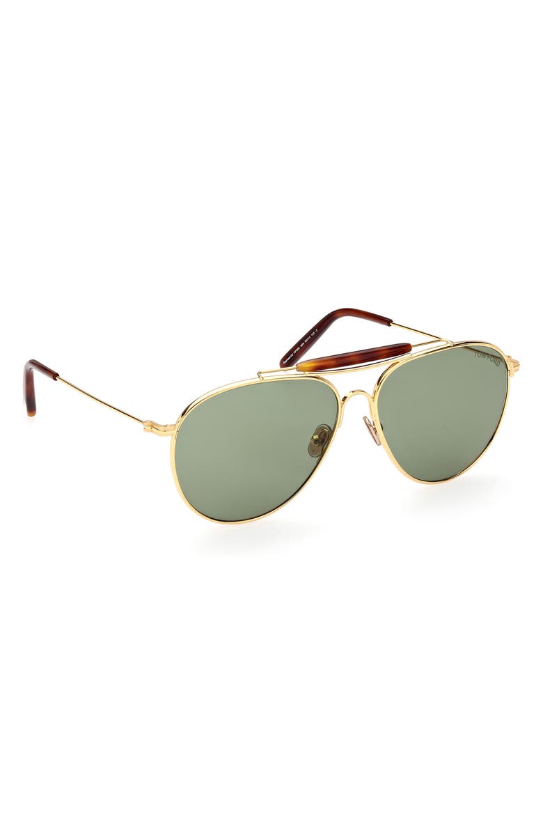 TOM FORD Raphael-02 59mm Aviator Sunglasses, Alternate, color,