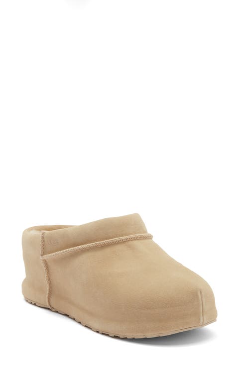 Enwrap Genuine Shearling Lined Leather Clog