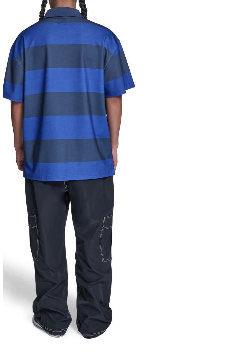 Retro Chuck Short Sleeve Polo Shirt, Alternate, color, CONVERSE BLUE MULTI