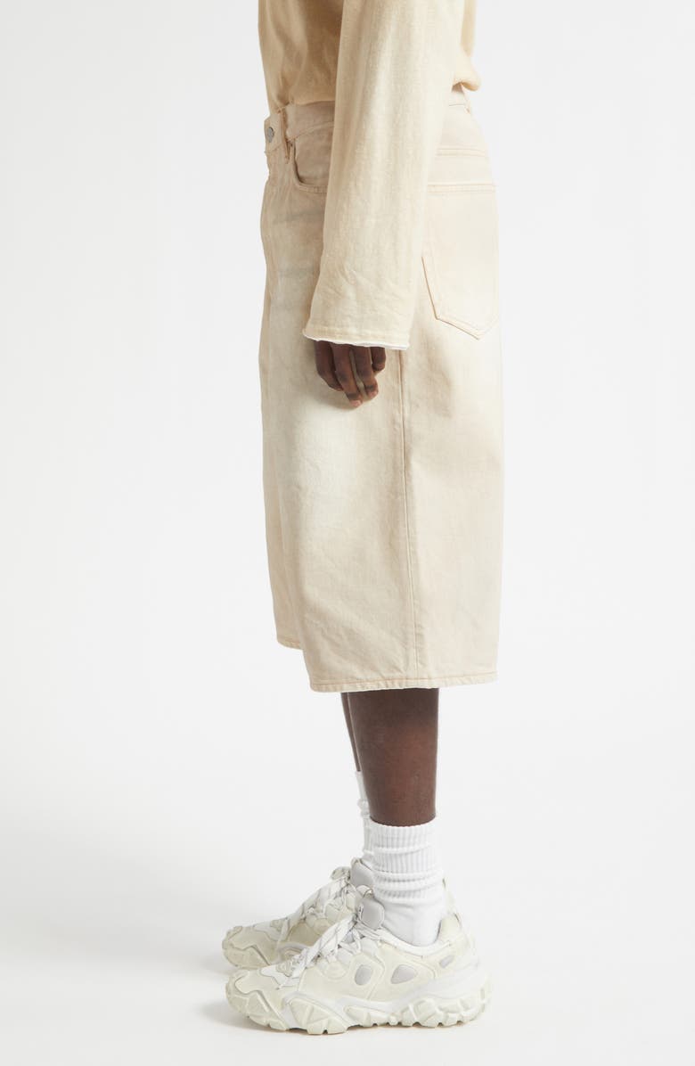 Acne Studios Baggy Denim Shorts, Alternate, color, Sand Beige