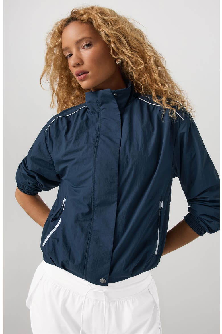 Eaton Fitness Jacket, Alternate, color, OCEAN BLUE