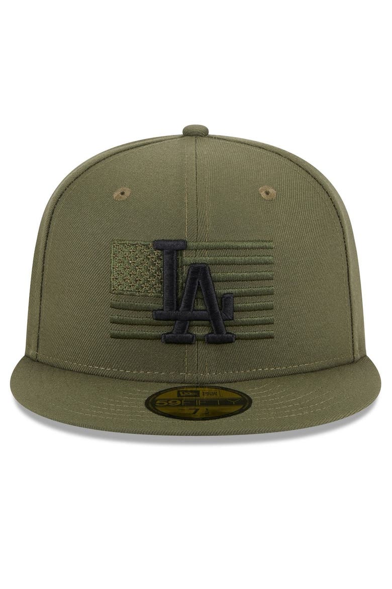 Men's New Era  Green Los Angeles Dodgers 2023 Armed Forces Day On-Field 59FIFTY Fitted Hat, Alternate, color, Green