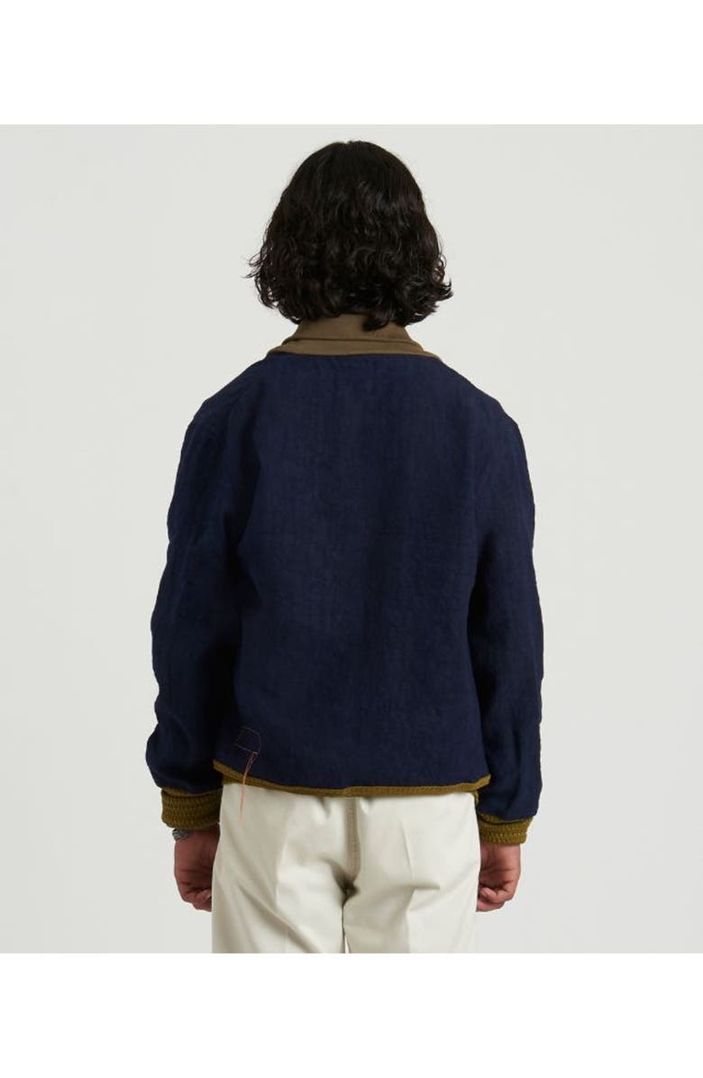 Fortela Regan Military Inspired Bomber Jacket, Alternate, color, Blue