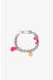 selected Silver And Pink Enamel