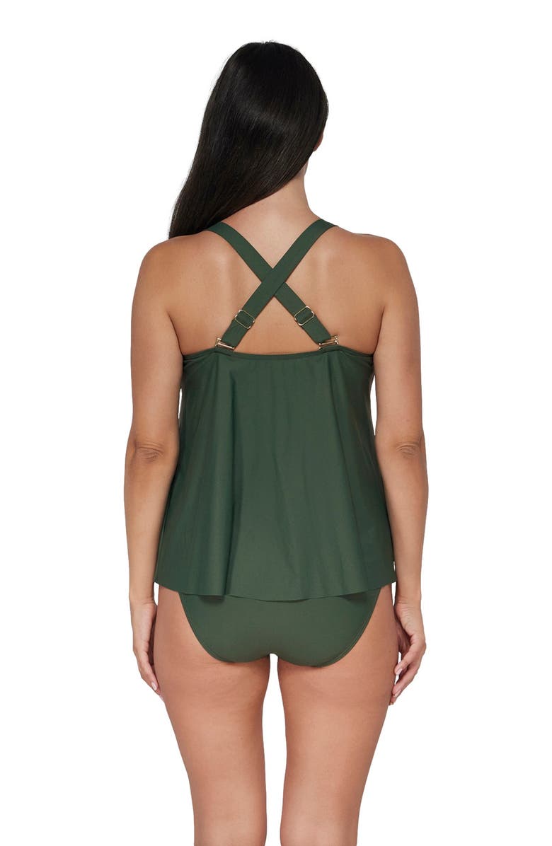 Sunsets Escape Sadie Tankini Swimsuit Top, Alternate, color, Island Green