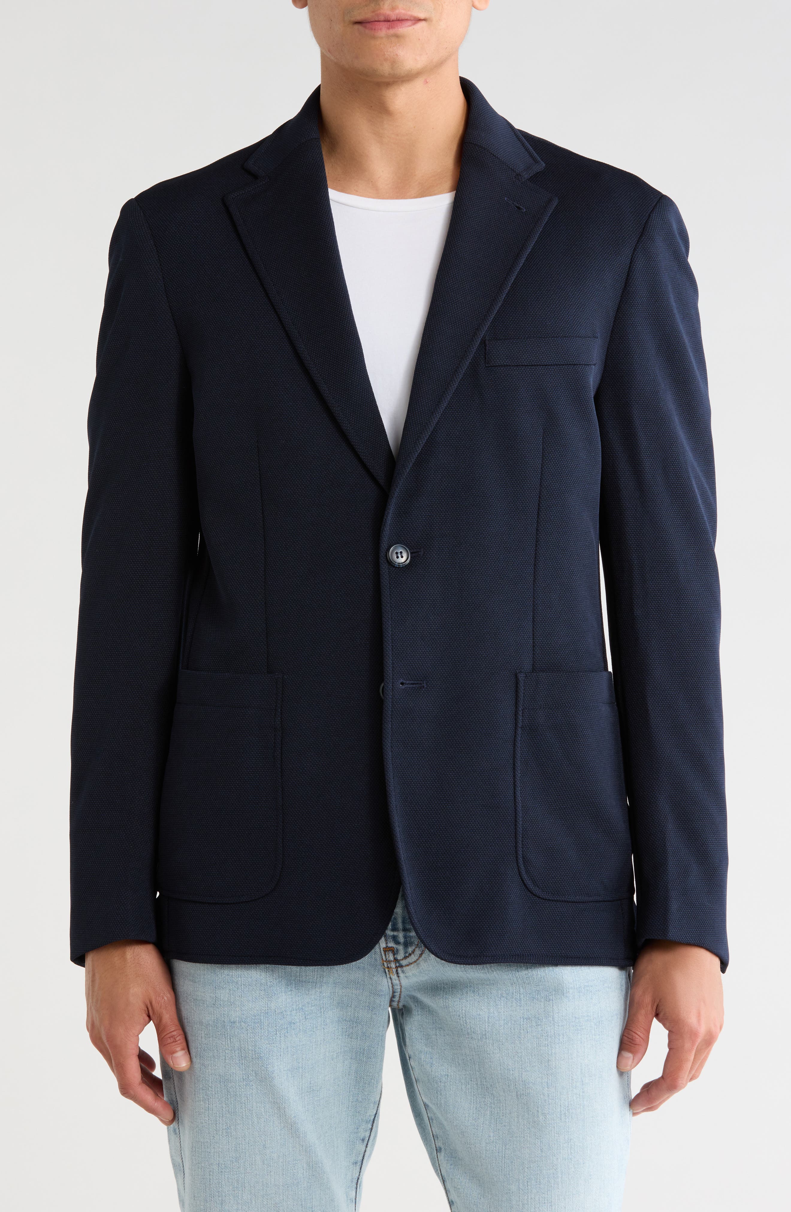 Mélange Knit Sport Coat