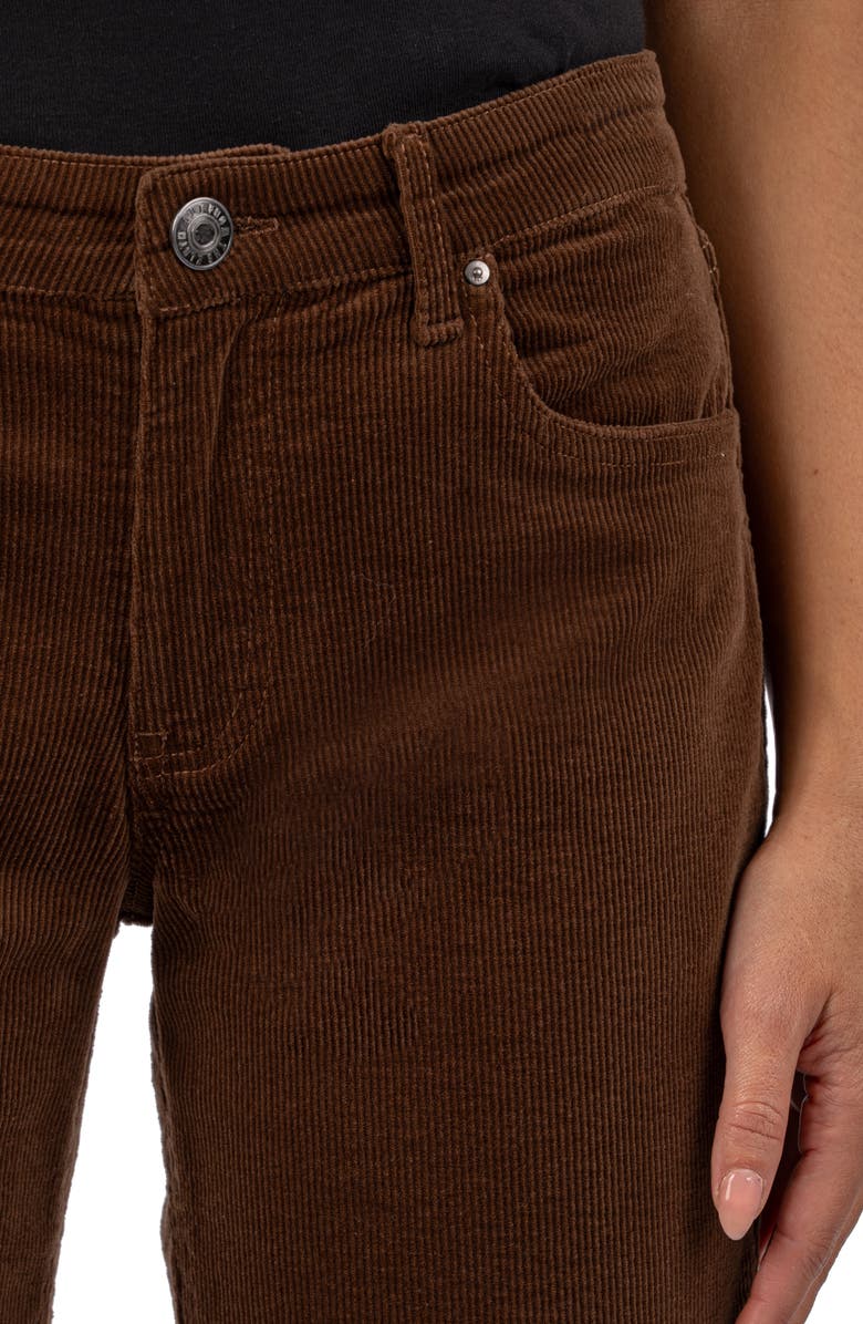 KUT from the Kloth Kelsey High Waist Ankle Flare Corduroy Pants, Alternate, color, 