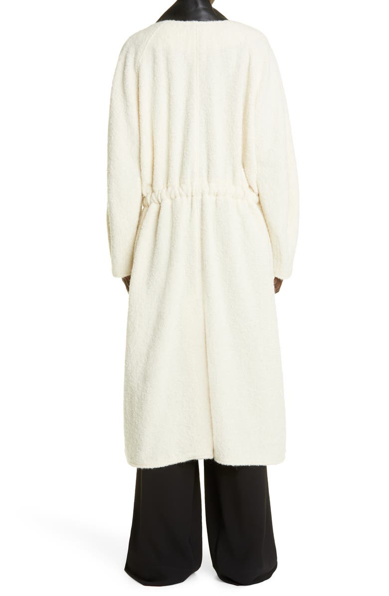 Proenza Schouler Alpaca Blend Coat with Removable Leather Inset, Alternate, color, 