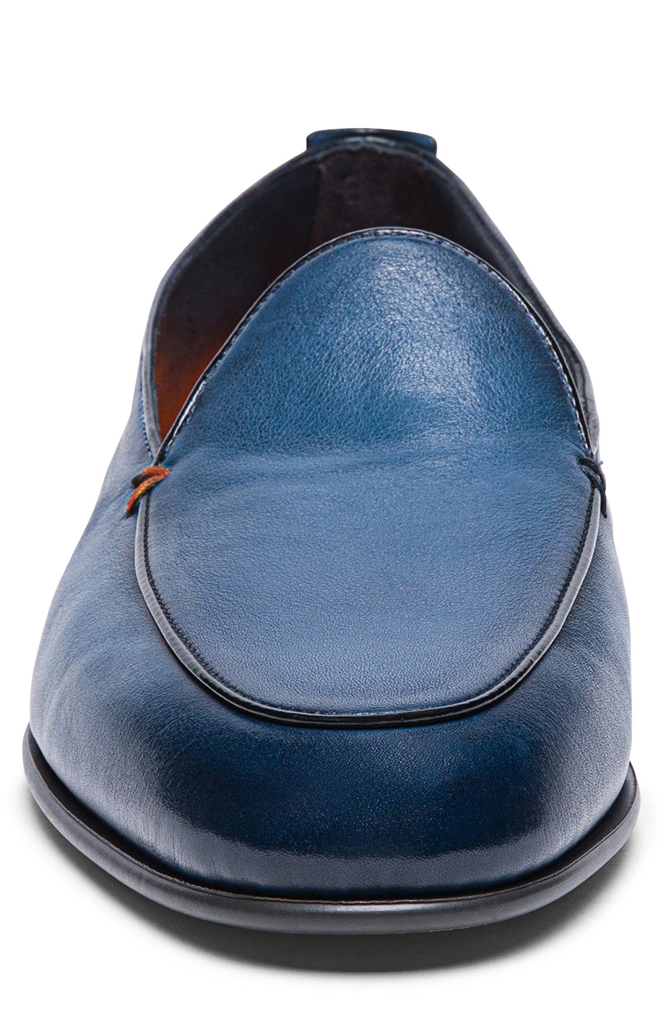 Santoni Vibe Loafer, Alternate, color, Blue