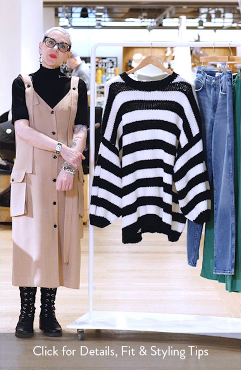 Jailbird Stripe Chunky Knit Sweater, sales video thumbnail