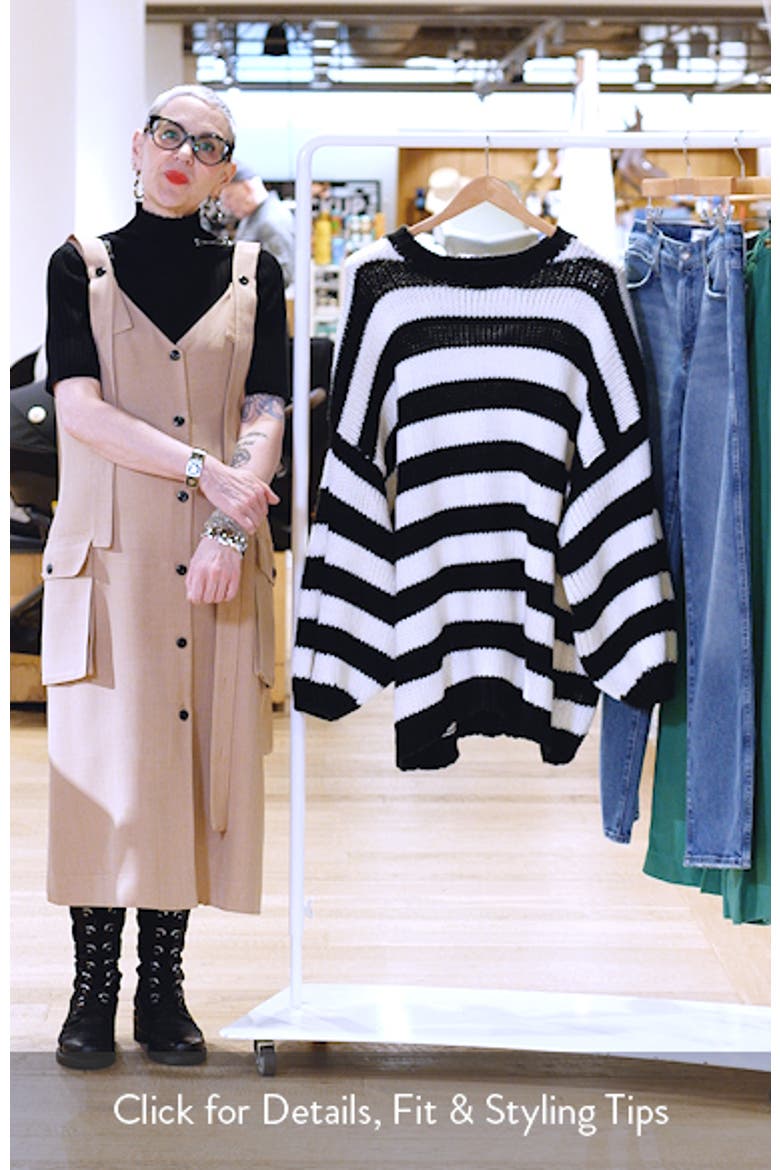 Jailbird Stripe Chunky Knit Sweater video