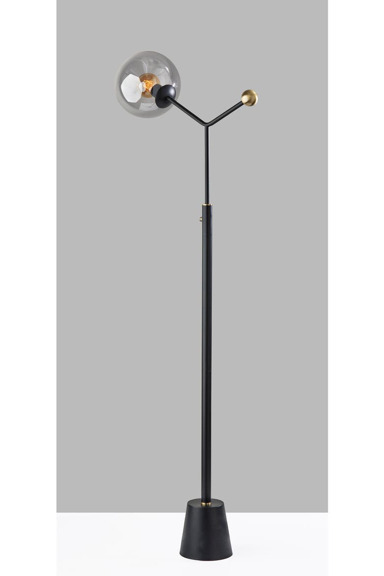 Dusk Floor Lamp, Alternate, color, BLACK