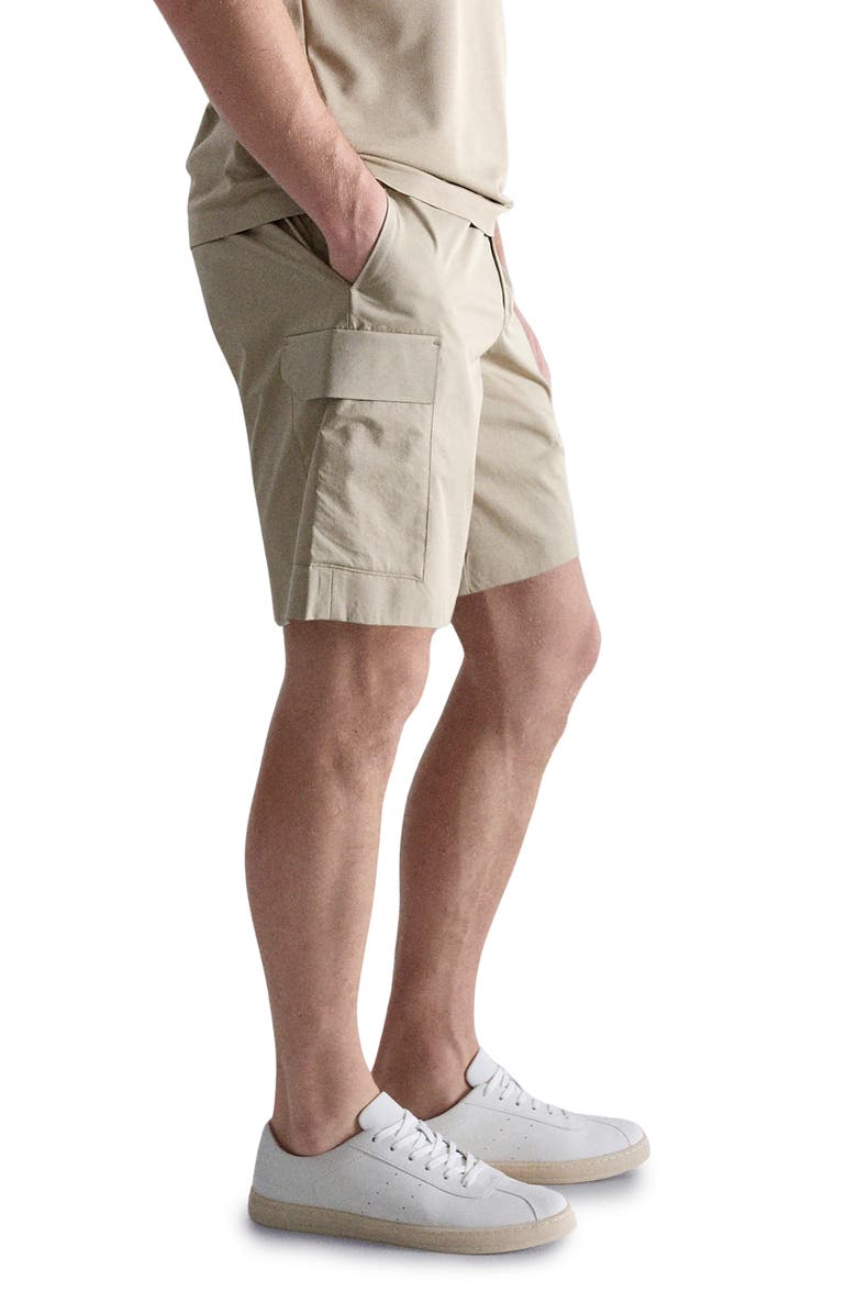 MANGO Water Repellent Cargo Bermuda Shorts, Alternate, color, Beige