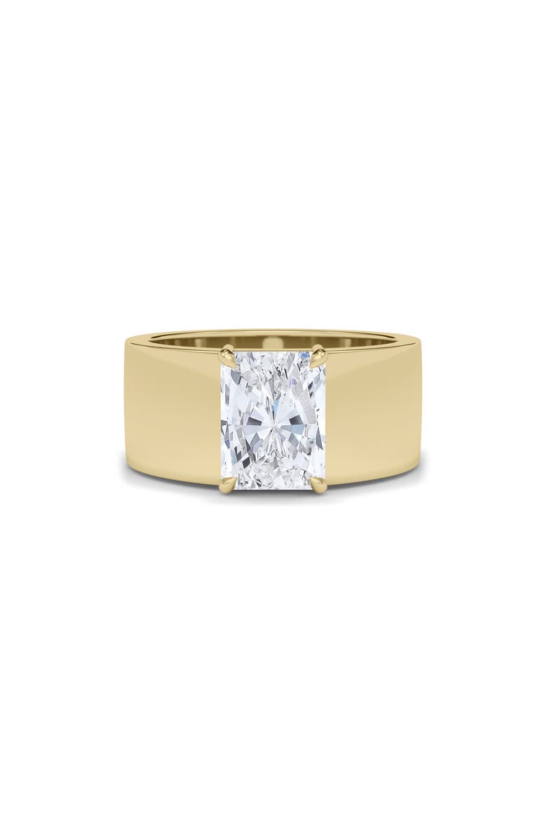 Radiant Cut Cigar Lab Created Diamond Ring, Alternate, color, 18K YELLOW GOLD