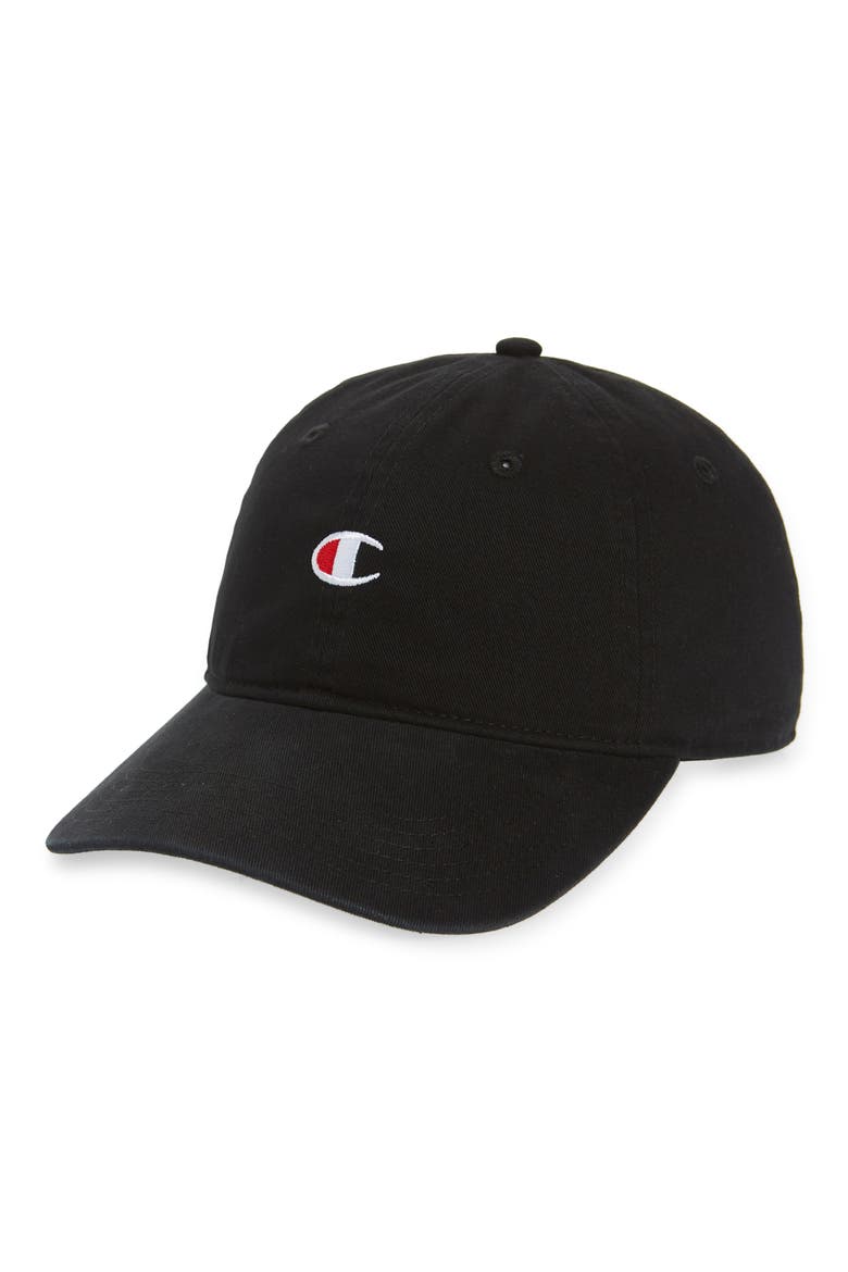 Garment Wash Baseball Cap, Main, color, BLACK