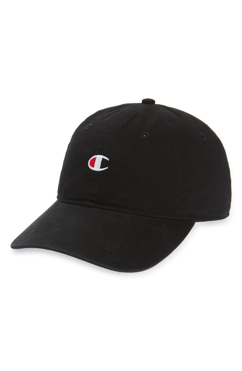 Champion Garment Wash Baseball Cap, Main, color, 