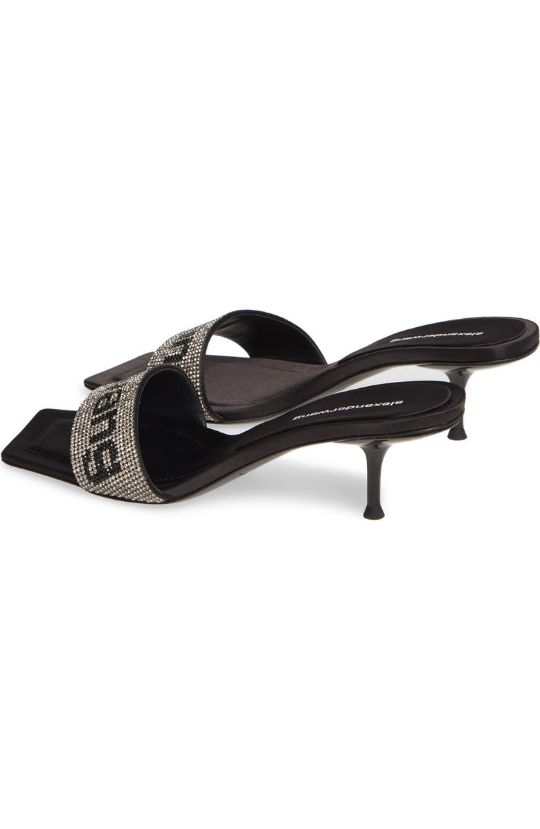 Alexander Wang Jessie Crystal Kitten Heel Sandal, Alternate, color,