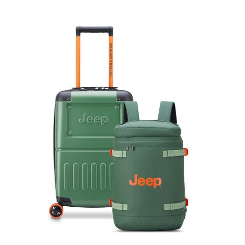 19" Carry On Hardside Expandable Spinner [JH002B] & Cylindrical Backpack [JS013C] 2 Piece Set