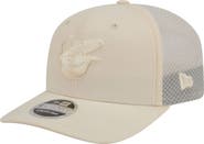 New Era Men's New Era Light Beige Baltimore Orioles Color Pack COOLERA 9SEVENTY Trucker Adjustable Hat
