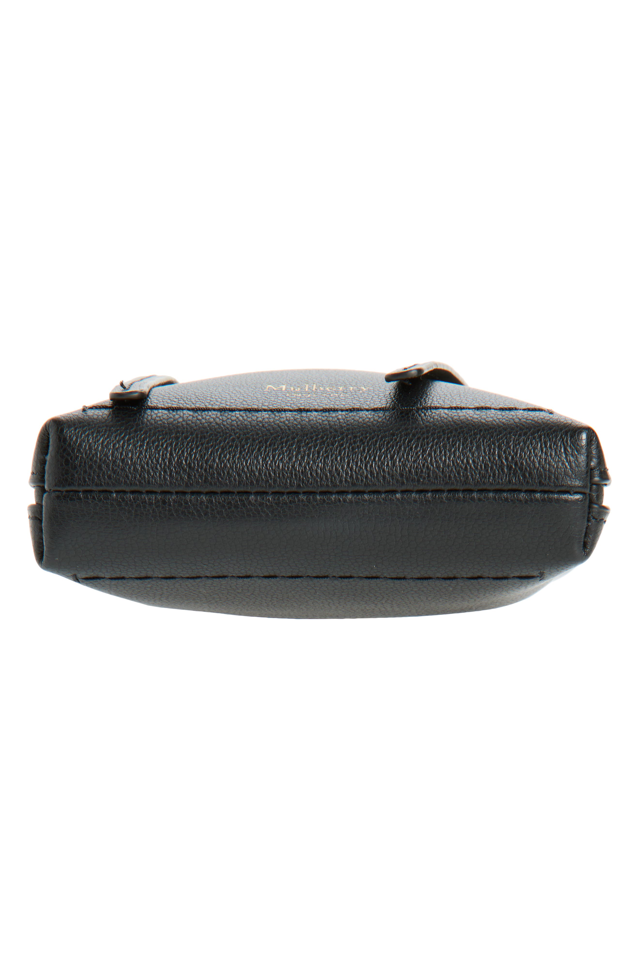 Clovelly Leather Phone Pouch, Alternate, color, BLACK
