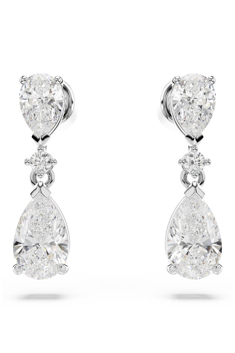 Mesmera Crystal Necklace & Earrings Set, Alternate, color, WHITE