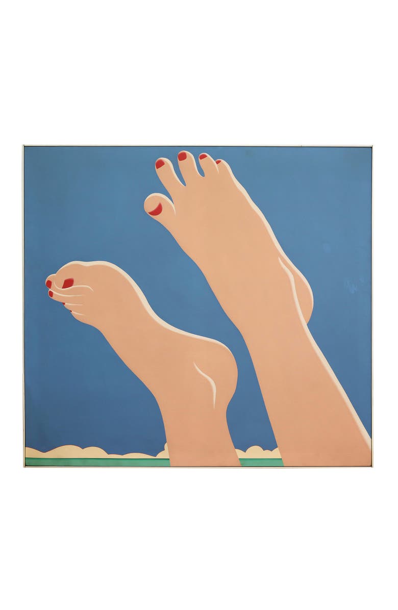Tombolo 'Tom Wesselmann - Seascape #6' Beach Towel Top, Alternate, color, Blue