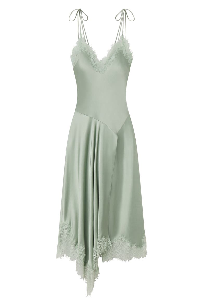 Aleena Lace Trim Midi Slipdress, Alternate, color, PALE JADE/ PALE JADE