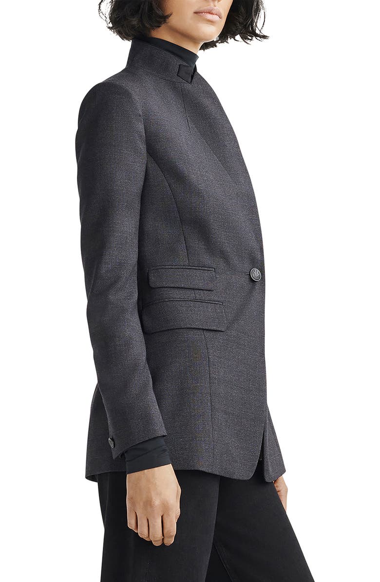 rag & bone Paloma Wool Blazer, Alternate, color, Grey Multi