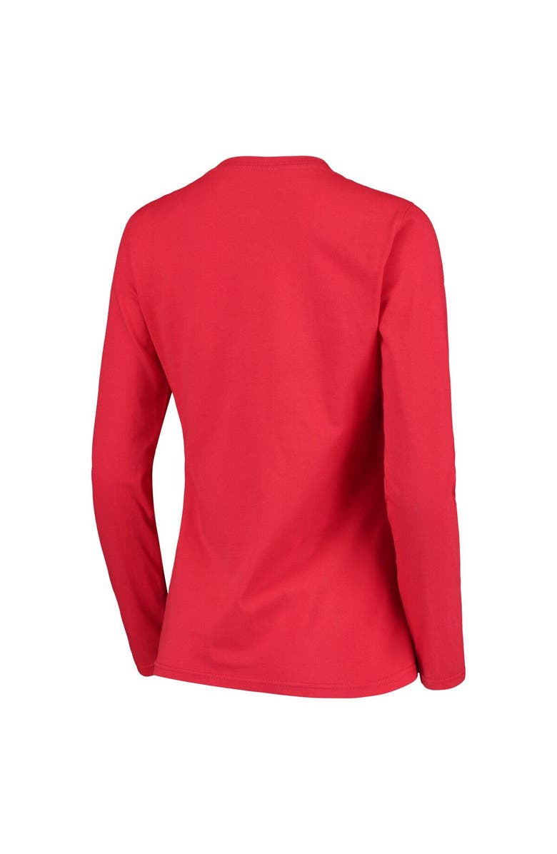 G-III 4HER BY CARL BANKS Women's G-III 4Her by Carl Banks Red Washington Nationals Post Season Long Sleeve T-Shirt, Alternate, color, 