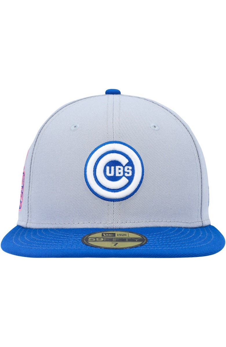 New Era Men's New Era Gray/Blue Chicago Cubs  Dolphin 59FIFTY Fitted Hat, Alternate, color, 