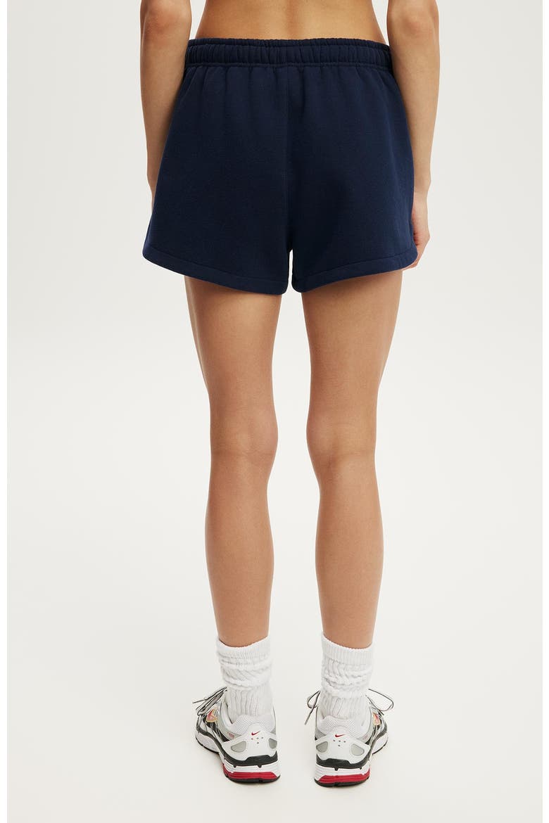 Women's Active Plush Classic Mini Short, Alternate, color, Prep Sport Navy