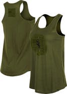 New Era Women's New Era Olive 2023 Chicago White Sox Armed Forces Day Racerback Tank Top