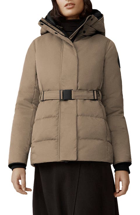 Marlow Water Resistant Recycled Nylon Hooded Down Coat