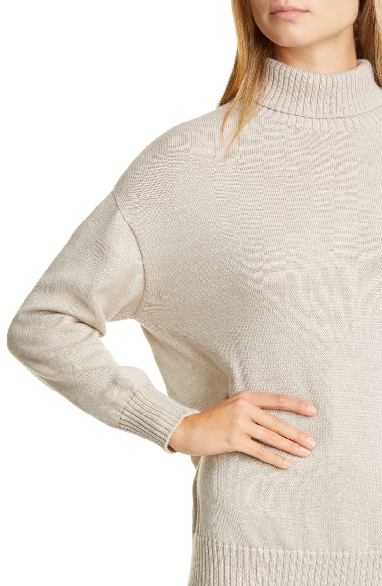 Max Mara Leisure Certo Virgin Wool Turtleneck Sweater, Alternate, color,