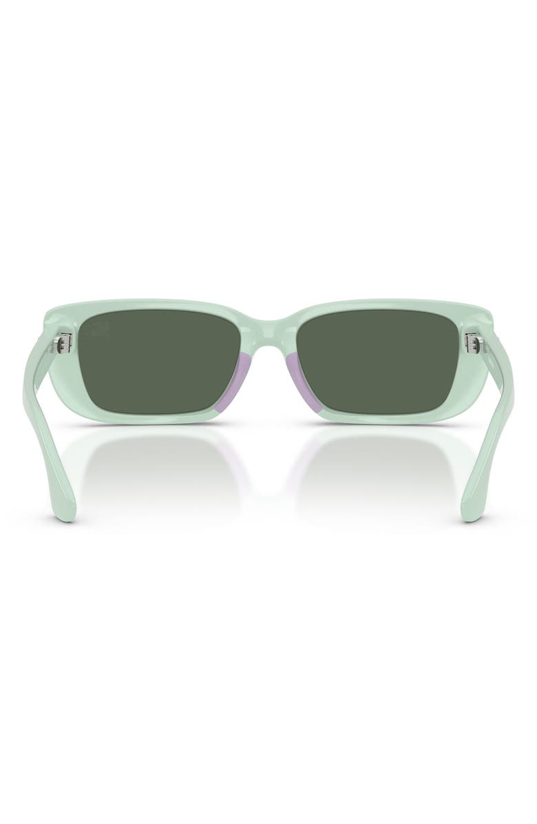 Burberry Kids' 50mm Rectangular Sunglasses, Alternate, color, Green / Dark Green