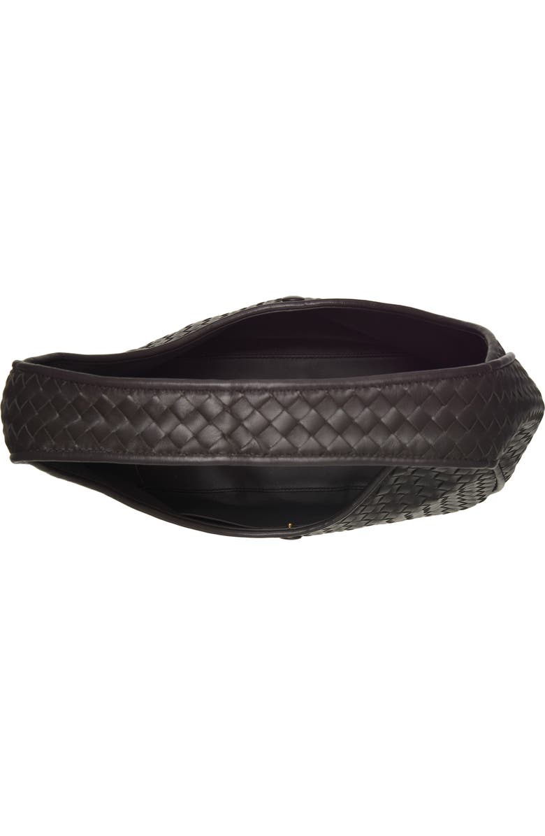 Bottega Veneta Small Ovetto Intrecciato Leather Shoulder Bag, Alternate, color, 2094 Espresso-Brass V