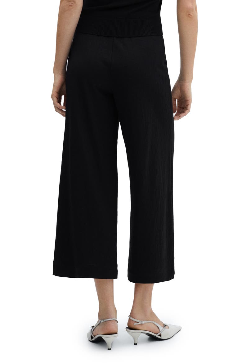 Crop Wide Leg Pants, Alternate, color, BLACK