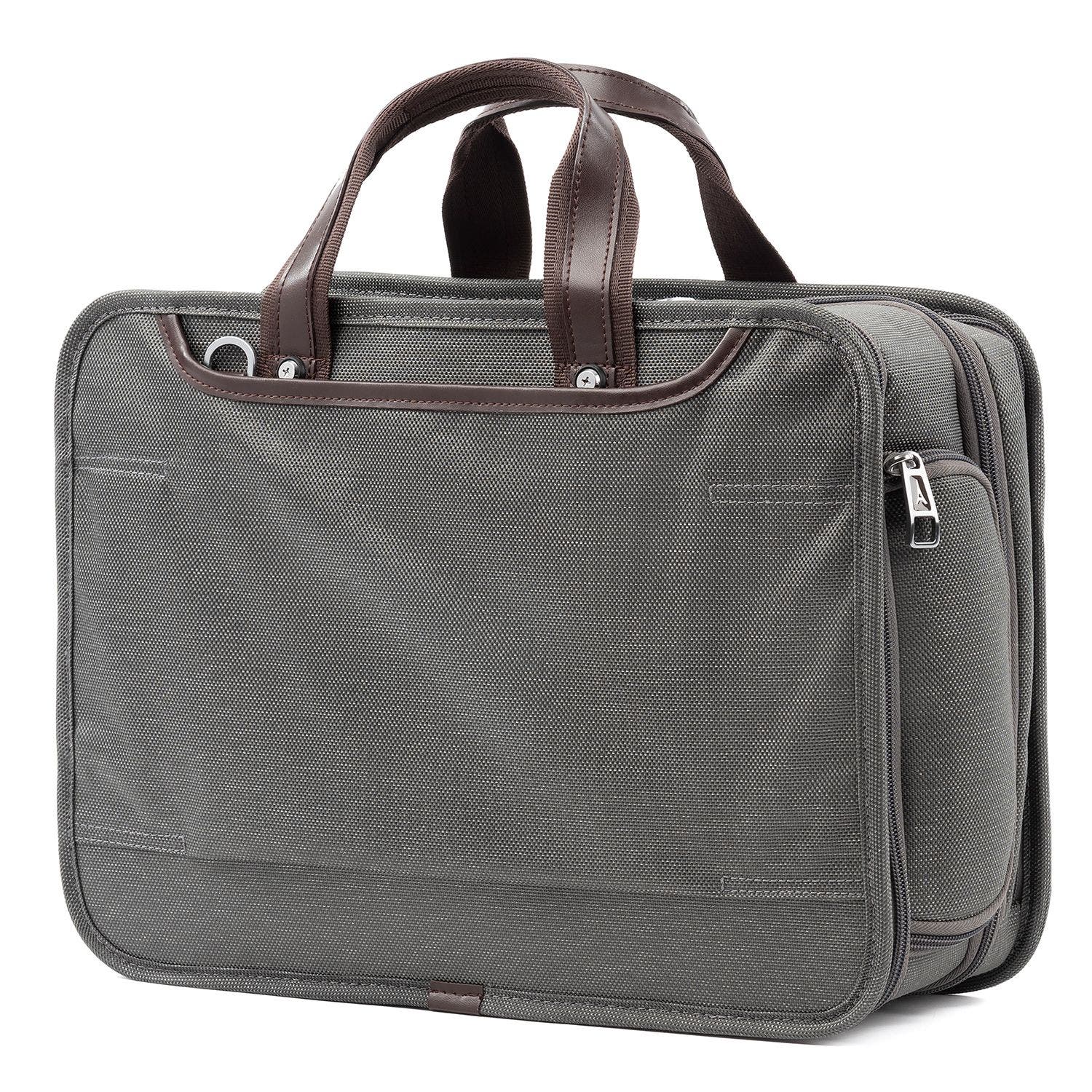 TRAVELPRO Platinum Elite Expandable Business Laptop Briefcase, Fits up to 15.6 Laptop, Alternate, color, Vintage Grey