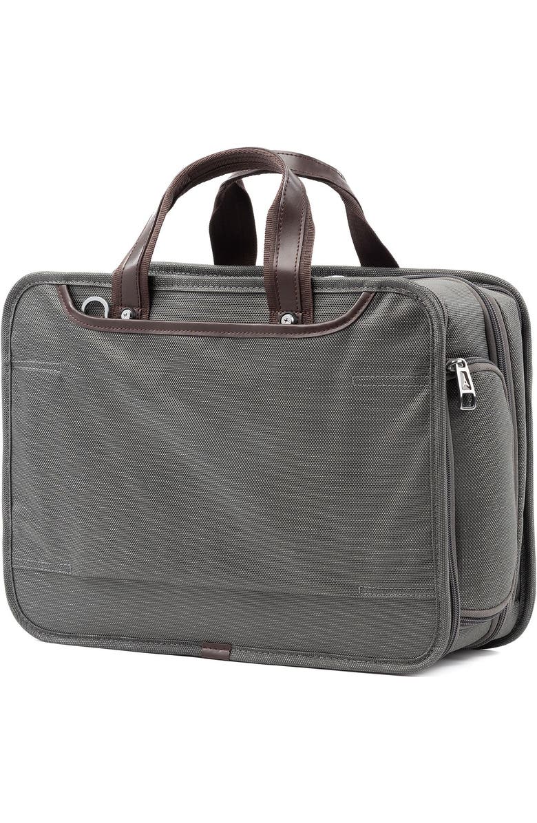 TRAVELPRO Platinum Elite Expandable Business Laptop Briefcase, Fits up to 15.6 Laptop, Alternate, color, Vintage Grey
