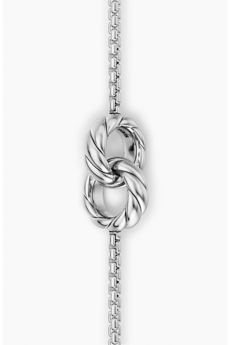 Sculpted Cable Linked Bracelet, Alternate, color, SILVER